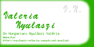 valeria nyulaszi business card